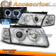 FARÓIS CROMADOS CCFL ANGEL EYES para VW PASSAT B5 3B 11.96-08.00