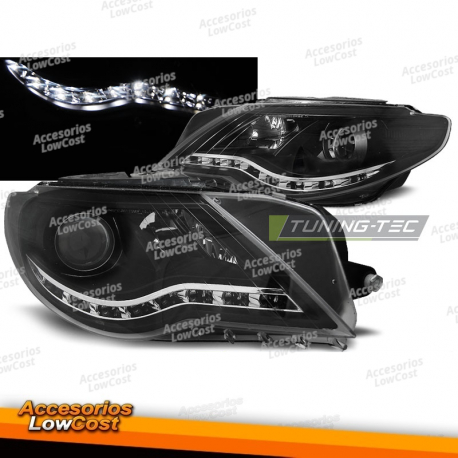 FAROS DAYLIGHT NEGROS aptos para VW PASSAT CC 08-12