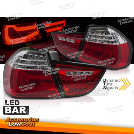 LUCES TRASERAS DE BARRA LED ROJO BLANCO SEQ se adapta a BMW E90 09-11