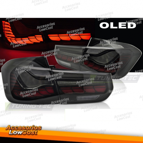 LUZES TRASEIRAS OLED FUMO para BMW F30 11-18