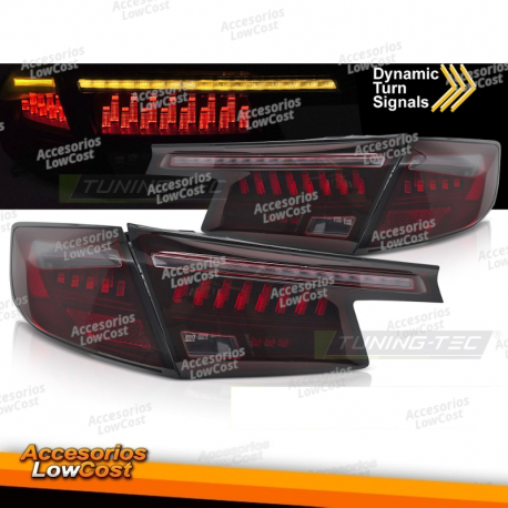 LUCES TRASERAS LED ROJAS HUMO para HONDA CIVIC XI 21- HATCHBACK