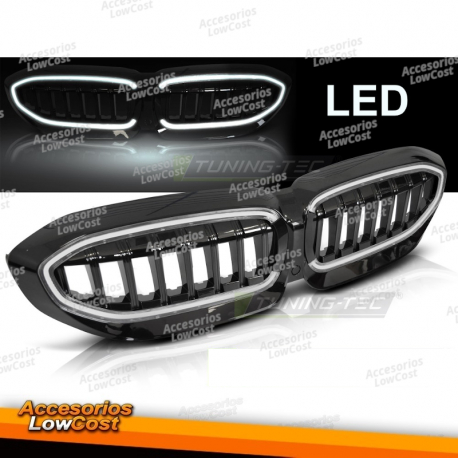 REJILLA NEGRA con LED compatible con BMW G20/G21 19-22