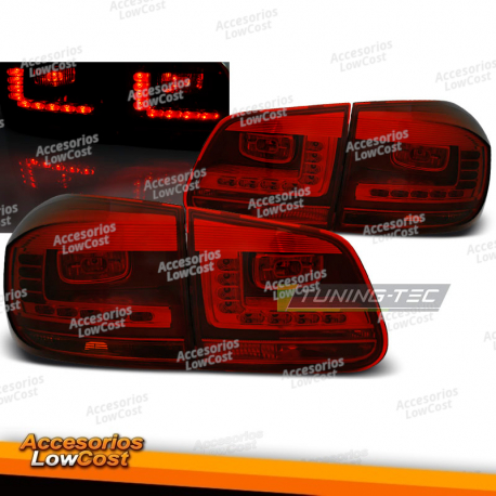 LUCES TRASERAS LED ROJAS HUMO para VW TIGUAN 07/11-12/15