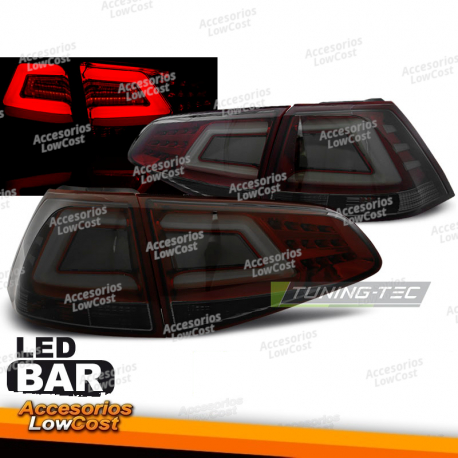 LUCES TRASERAS DE BARRA LED ROJAS HUMO para VW GOLF 7 13-17