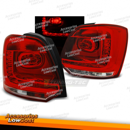 LUCES TRASERAS LED ROJAS BLANCAS para VW POLO 09-14