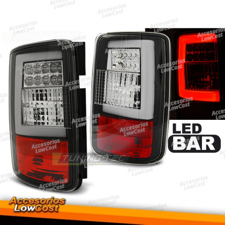 LUCES TRASERAS DE BARRA LED NEGRAS para VW CADDY 03-03.14