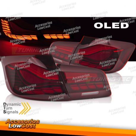 LUZES TRASEIRAS SEQ OLED VERMELHAS para BMW F10 10-16