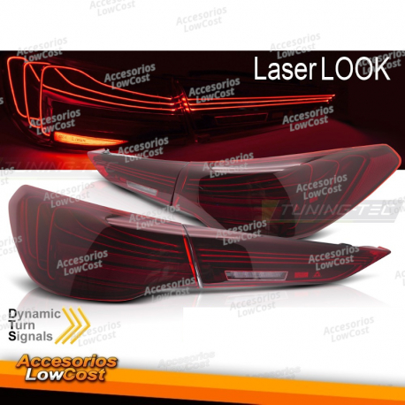 LUZES TRASEIRAS LED VERMELHAS SEQ LASER LOOK adapta-se ao BMW G22 G23 20-