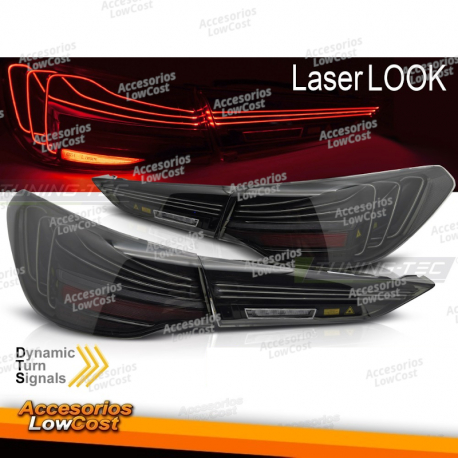 LUZES TRASEIRAS LED FUMADAS SEQ LASER LOOK para BMW G22 G23 20-