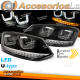 FARÓIS U-LED BLACK LIGHT SEQ compatíveis com VW POLO 6R 09-03.14