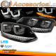 FAROS U-LED LUZ NEGRA compatible con VW POLO 6R 09-03.14