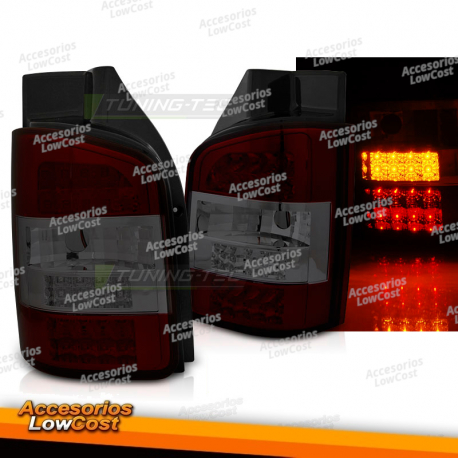 LUCES TRASERAS LED ROJAS HUMO para VW T5 04/03-09 TRASNPORTER