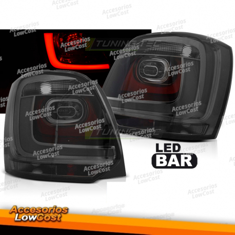 LUCES TRASERAS DE BARRA LED AHUMADA para VW POLO 09-14