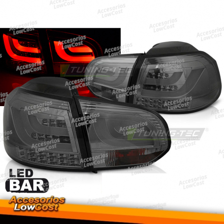 LUZES TRASEIRAS DE BARRA LED PRETA para VW GOLF 6 10/08-12