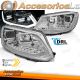 FAROS TUBO LUZ DRL CROMADO SEQ se adapta a VW TOURAN II 08/10-15