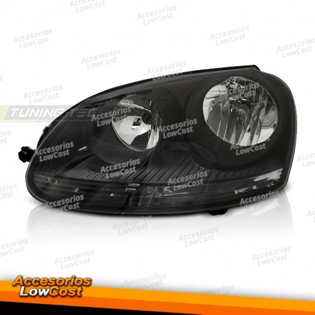 FAROS NEGROS LADO IZQUIERDO TYC para VW GOLF 5 10/03-09