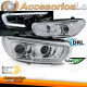 FAROS TUBO SEQ LED CROMADO compatible con VW SCIROCCO 08-04.14