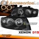 FARÓIS XENON PRETOS ANGEL EYES adequados para AUDI A4 10/00-10/04