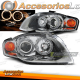 FARÓIS CROMADOS ANGEL EYES para AUDI A4 B7 11/04-03/08