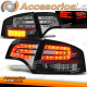 LUCES TRASERAS LED NEGRAS para AUDI A4 B7 11/04-03/08 SEDAN