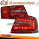 LUZES TRASEIRAS LED VERMELHAS BRANCAS para AUDI A6 C6 SEDAN 04/04-08