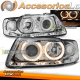 FARÓIS CROMADOS ANGEL EYES para AUDI A3 09/00-05/03