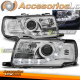 FARÓIS DE LUZ CROMADA PARA AUDI 80 B4 09.91-04.96