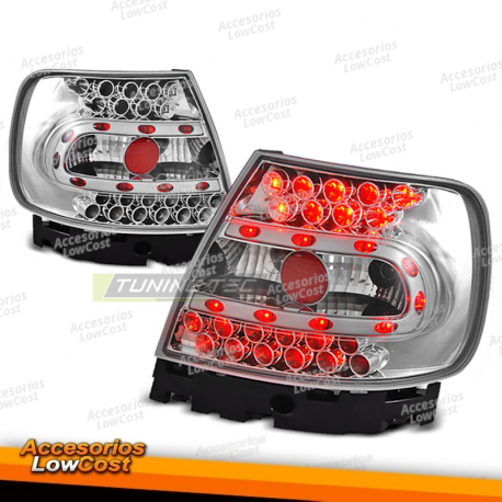 LUCES TRASERAS LED CROMADAS para AUDI A4 B5 11.94-09.00