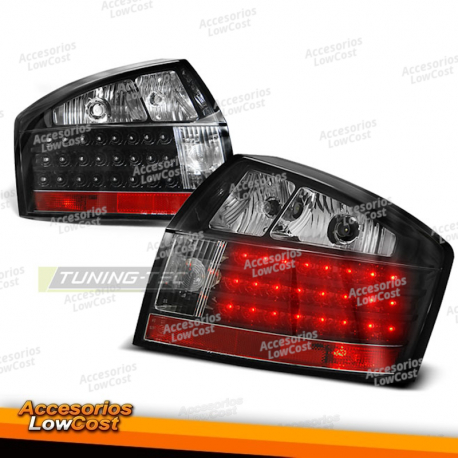 LUCES TRASERAS LED NEGRAS para AUDI A4 10/00-10/04