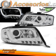 FAROS TUBO LUZ CROMADO apto para AUDI A6 06/01-05/04