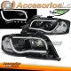 FAROS TUBO LUZ NEGRO apto para AUDI A6 06/01-05/04