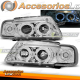 FARÓIS CROMADOS ANGEL EYES para AUDI A3 8L 08.96-08.00