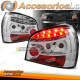 LUZES TRASEIRAS LED CROMADAS para AUDI A3 08.96-08.00