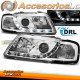 FARÓIS VERDADEIROS DRL CROMADOS para AUDI A3 8L 08.96-08.00