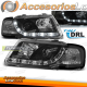 FARÓIS DRL PRETOS adequados para AUDI A3 8L 08.96-08.00