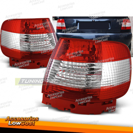 LUZES TRASEIRAS VERMELHAS BRANCAS para AUDI A4 11.94-09.00