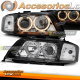 FAROS OJOS DE ÁNGEL NEGROS aptos para AUDI A6 05.97-09.99