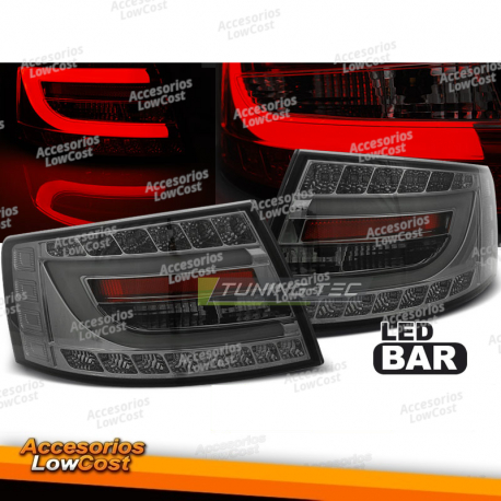 LUCES TRASERAS LED AHUMADA compatible con AUDI A6 C6 SEDAN 04/04-08 6PIN