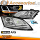 FARÓIS SEQ CHROME LED DRL XENON para AUDI TT 10-14 8J com AFS