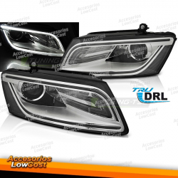 FARÓIS DRL CROMADOS para AUDI Q5 08/12-17