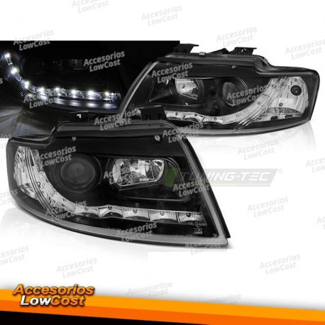 FAROS LUZ DÍA NEGRO se adapta a AUDI A4 B6 CONVERTIBLE 02-06