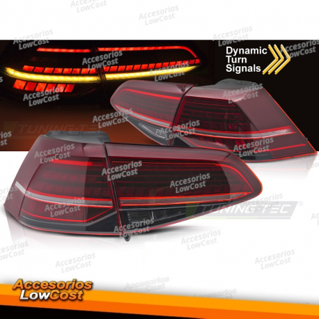 LUCES TRASERAS LED ROJAS LED SEQ para VW GOLF 7 13-19