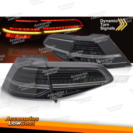 LUCES TRASERAS LED AHUMADO LED SEQ para VW GOLF 7 13-19