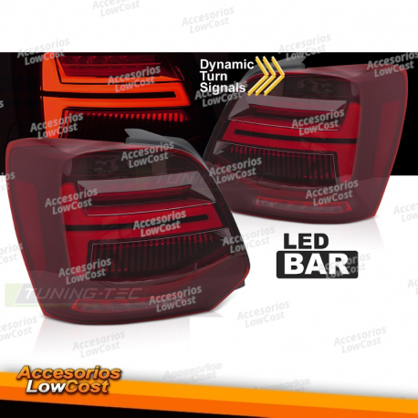 LUCES TRASERAS LED BARRA LED ROJA compatible con VW POLO V 09-17