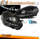 FIAT PUNTO EVO 10/09-12 LED DRL PRETO