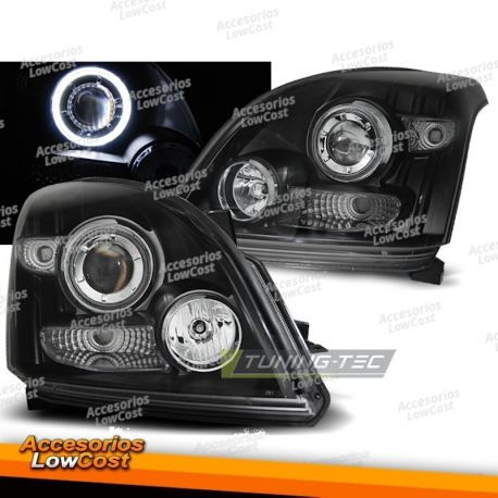 TOYOTA LAND CRUISER 120 03-09 OJOS DE ÁNGEL NEGRO CCFL