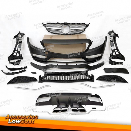 Kit De Carrocería Mercedes W205 2014-2018 4P / SW Look C63