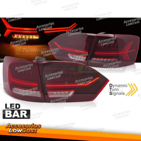 LUCES TRASERAS DE BARRA LED ROJAS BLANCAS se adaptan a VW JETTA VI 11-14