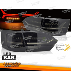 LUCES TRASERAS DE BARRA LED AHUMADA para VW JETTA VI 11-14