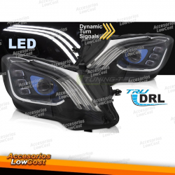 FAROS COMPLETAMENTE LED NEGROS para MERCEDES W222 13-17